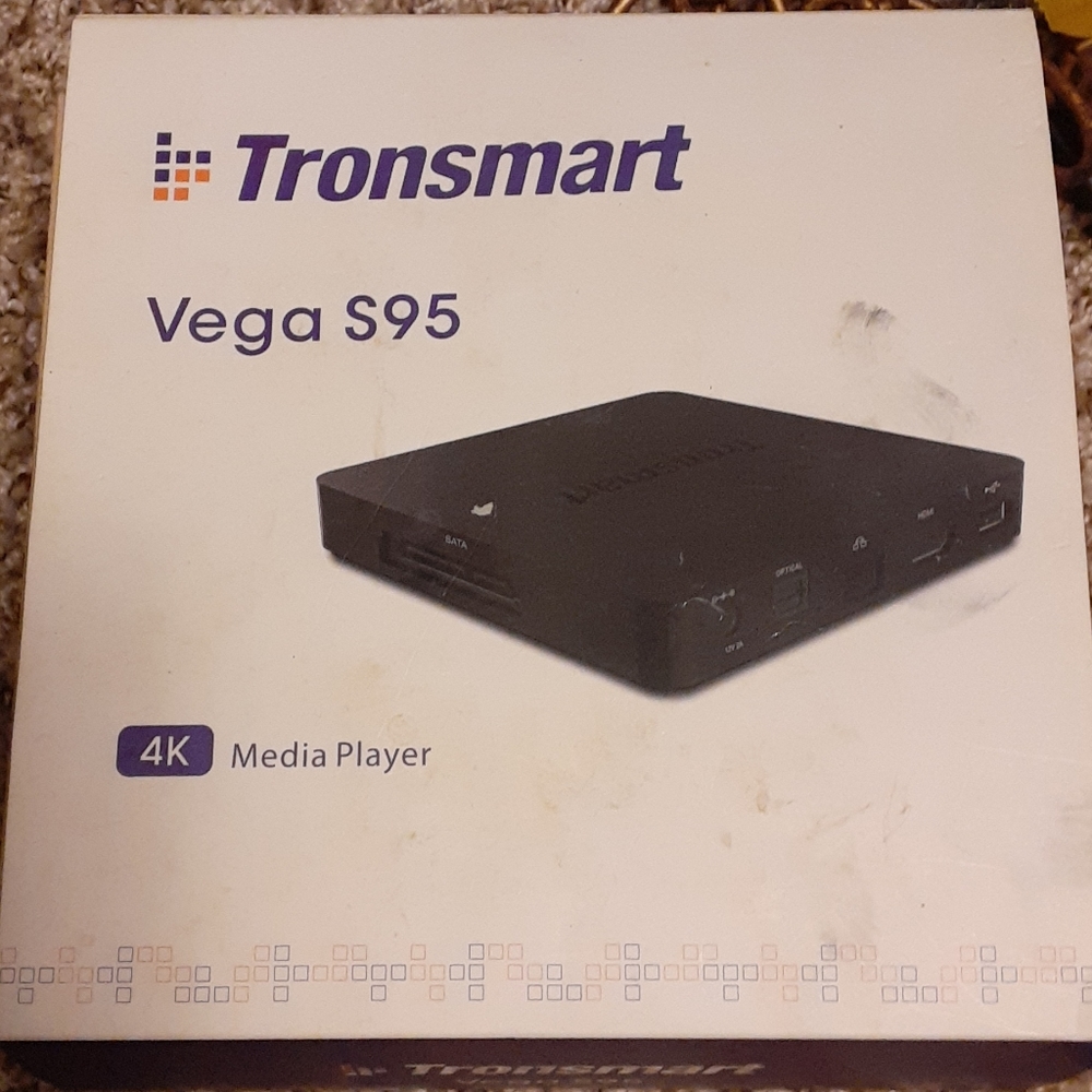 Never used Tronsmart Vega S95 4k mediaplayer 3d,HD, android box.
